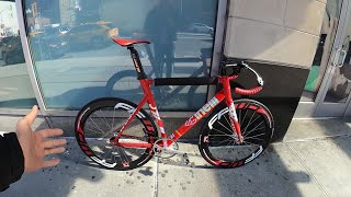 FIXED GEAR  DOING DELIVERIES ON MY CINELLI VIGORELLI SHARK PART 6 [upl. by Odlonyer]