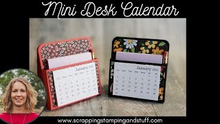 Day 3 of 12 Days of DIY Gift Ideas Mini Desk Calendar [upl. by Saile]