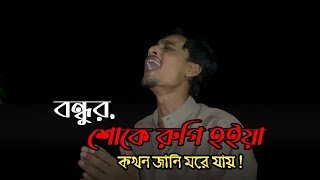 বন্ধুর শোকে রুগি হইয়া কখন জানি মরে যায়Bondhur suke Rugi hoiya kokhn jani more jaicoverRifat [upl. by Elac]