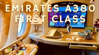 Emirates A380 First Class Dubai to Paris [upl. by Xam253]