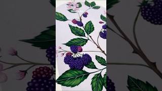 Excellent fruits drawinggrapes painting 🍇🖌️🎨artshortsfeedpaintingshortsytshort [upl. by Haman]