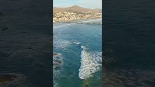 Cayucos California shoreline pier1 travel beach nature sea viralshorts viralvideo trending [upl. by Ferrigno]