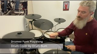 Chris Fischer Drumeo Funk Playalong – Drum Cover by Drum Bum SD3 Hansa SDX [upl. by Ayk574]