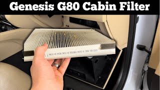 How To Change A 2017  2020 Genesis G80 Cabin Air Filter  Remove Replace Replacement Location [upl. by Ardeahp774]