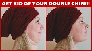 HOW TO GET RID OF YOUR DOUBLE CHIN  Neckline Slimmer Review [upl. by Trotter]