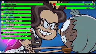 The Loud House Movie 2021 Final Battle with healthbars 12 [upl. by Arinayed]