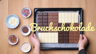 Last Minute Geschenkidee Bruchschokolade zum selber machen  DIY Chocolate [upl. by Nattirb419]