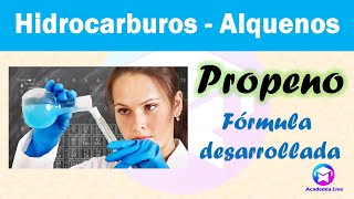 Propeno  Formula desarrollada o estructural [upl. by Yruoc]