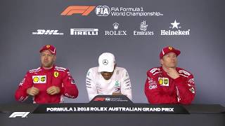 Formula 1 Melbourne 2018  Press Conference  Kimi Räikkönen Iceman [upl. by Shanly]