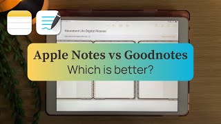 Using a digital planner in Apple Notes iPad  Apple Notes vs Goodnotes  Apps for digital planning [upl. by Sucramel]