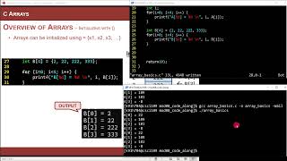 81a  Introduction to Arrays in C [upl. by Lanahtan]