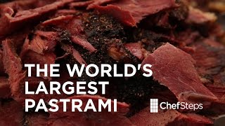 Worlds Largest Pastrami • ChefSteps [upl. by Akisej]