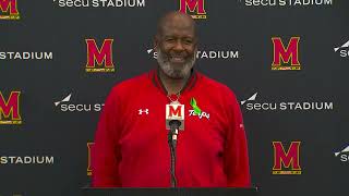 Maryland football coach Mike Locksley on Tai Felton Billey Edwards and more postVillanova win [upl. by Noleta799]