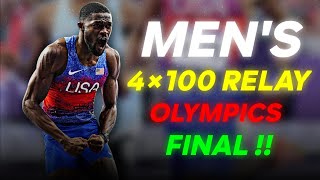 US mens 4x400 relay team wins gold at Paris Olympics [upl. by Aydne]