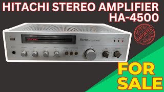 Hitachi HA 4500 Stereo Amplifier For Sale I Contact 6284422774 [upl. by Zima]