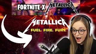 FORTNITE x METALLICA Concert LIVE Reaction [upl. by Alet]