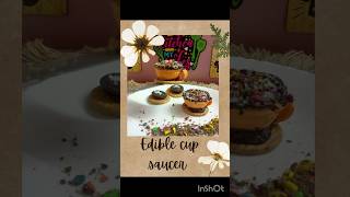 Edible cup saucer cup saucerecipe thedoctorskitchen chocolateediblecuporeocakeoreobiscuitcake [upl. by Alesiram]