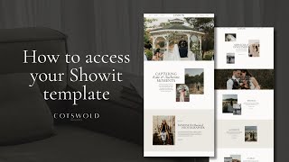 How to add and access your Showit template [upl. by Terrence]