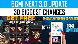 🤯BGMI NEW UPDATE  30 BIGGEST CHANGES IN BGMI 30 UPDATE 😱 Bgmi New Update  Bgmi Update Not Showing [upl. by Hsetirp908]