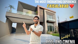 FullyFurnished 1 Kanal PLUNGE POOLCINEMA Luxury House For Sale in Faisalabad [upl. by Nedda466]