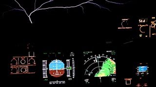 Saint Elmos Fire Airbus 320 Windscreen [upl. by Mosby]