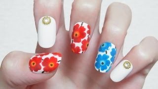 marimekko nail art  マリメッコネイルアート [upl. by Nadine925]