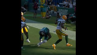 Evan Engram with a 14yard touchdown catch from Trevor Lawrence vs Green Bay Packers [upl. by Metabel447]