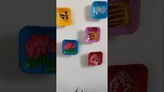 Thermocol plates craft art craft painting shorts video ytshorts [upl. by Hsekar]