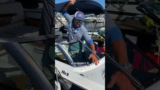 How to Take Down a Bimini Top Boating Tip from Bridge Marina boat shorts [upl. by Rabka]