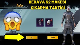 BEDAVA S2 PALYAÇO MASKESİ ÇIKARMA TAKTİĞİ😱 PUBG MOBİLE [upl. by Solakcin221]