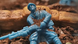 WW1 battle for MeuseArgonne forrest army men stop motion war historical film [upl. by Assetak]