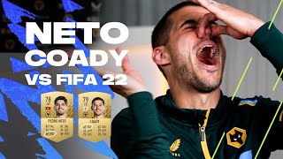 Conor Coady hilariously mocks Pedro Neto over his stinking FIFA 22 stats 🤣  FIFA vs Wolves [upl. by Airol]