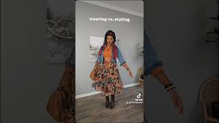 How I style my denim jacket this fall fashionstyle fashion outfitideas grwm [upl. by Cedric43]