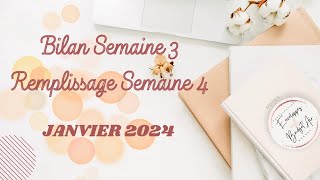 🪷 Système des enveloppes budgetaires  bilan de la semaine 3 et remplissage semaine 4 🪷 [upl. by Lewendal8]