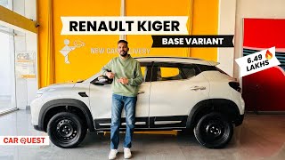 Renault Kiger RXE  Kiger Base Variant Walkaround  Kiger RXE  Car Quest [upl. by Lemak]