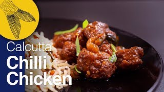 Chilli Chicken Recipe—Kolkata Restaurant Style Dry Chilli Chicken—IndoChinese Chicken Gravy Recipe [upl. by Nahtanoy]