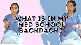 Backpack for Medical School What do I Bring to School Every Day [upl. by Analed]