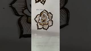 New back hand flower mehndidesigns5minutecrafts punjabisong hennadesignsforbeginnersstepbystep [upl. by Arutek]