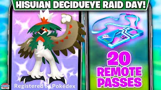 Shiny Hisuian Decidueye Comes for Raid Day Free Passes amp More [upl. by Jeffie213]