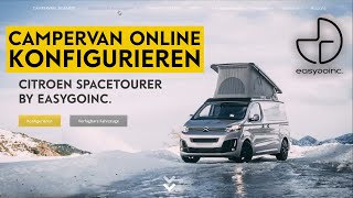 Online Campervan Konfigurator für den Citroën Spacetourer by easygoinc [upl. by Lydia738]