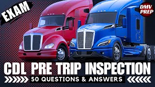 CDL Pre Trip Inspection Test EVERY Question amp Answer You Need [upl. by Ardnoet]