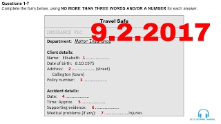 IELTS LISTENING PRACTICE TEST 2017 WITH ANSWERS  922017 [upl. by Tonkin]