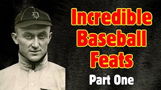 Incredible Individual Baseball FeatsTrivia and Weird Stats Part One [upl. by Sioled]