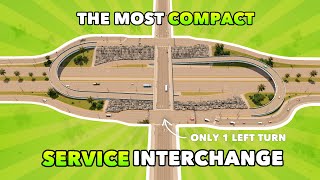 The most COMPACT and EFFECTIVE service interchange in Cities Skylines  No mods [upl. by Emilia]