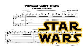 Princess Leias Theme for Piano  Star Wars [upl. by Yrolg]