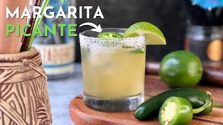 🌶️ Cóctel Margarita PICANTE 🥵 shorts bebida con JALAPEÑO [upl. by Eegnat]