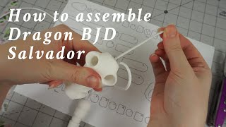 How to assemble BJD Salvador Dragon Doll [upl. by Leahcimdivad]