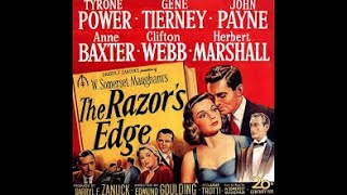 Tyrone Power Gene Tierney amp Anne Baxter in W Somerset Maughams quotThe Razors Edgequot 1946 [upl. by Oicirbaf]