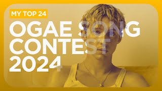 My Top 24  OGAE Song Contest 2024 [upl. by Spanjian]