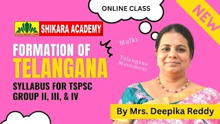 Approach to Telangana Movement amp Formation of Telangana for TSPSC Group 2 Group 3 amp 4 [upl. by Schlosser]